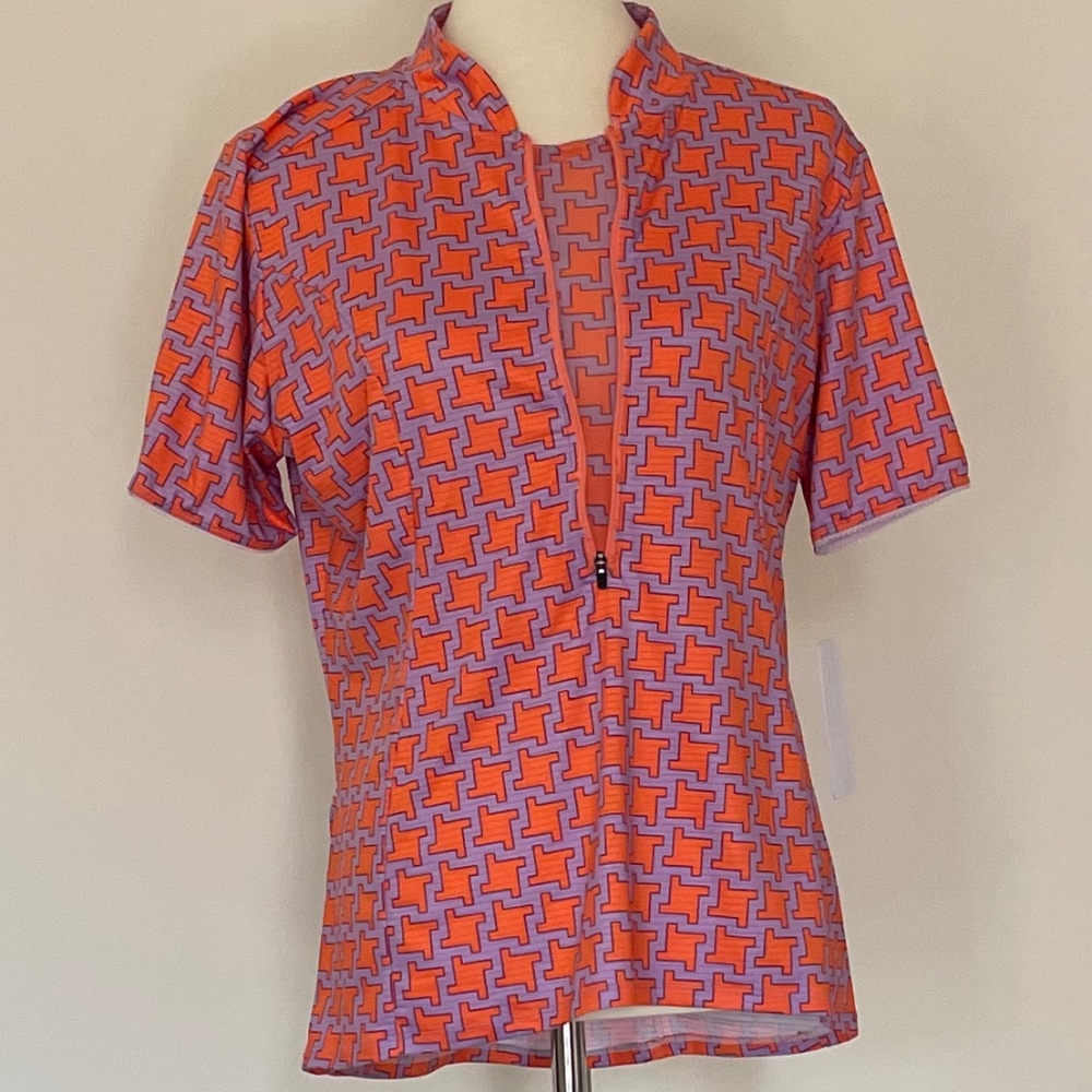Gorgeous Shebeest Dog's Tooth S-cut Cycling Jersey in Abalone, SPF-XL